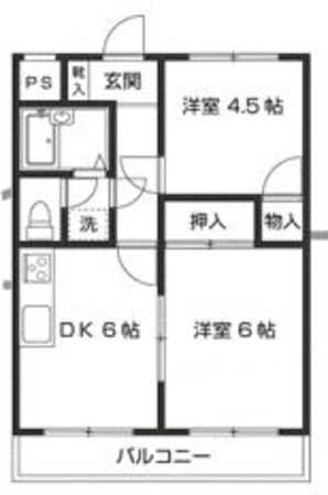 オークハイツＳＮの物件間取画像